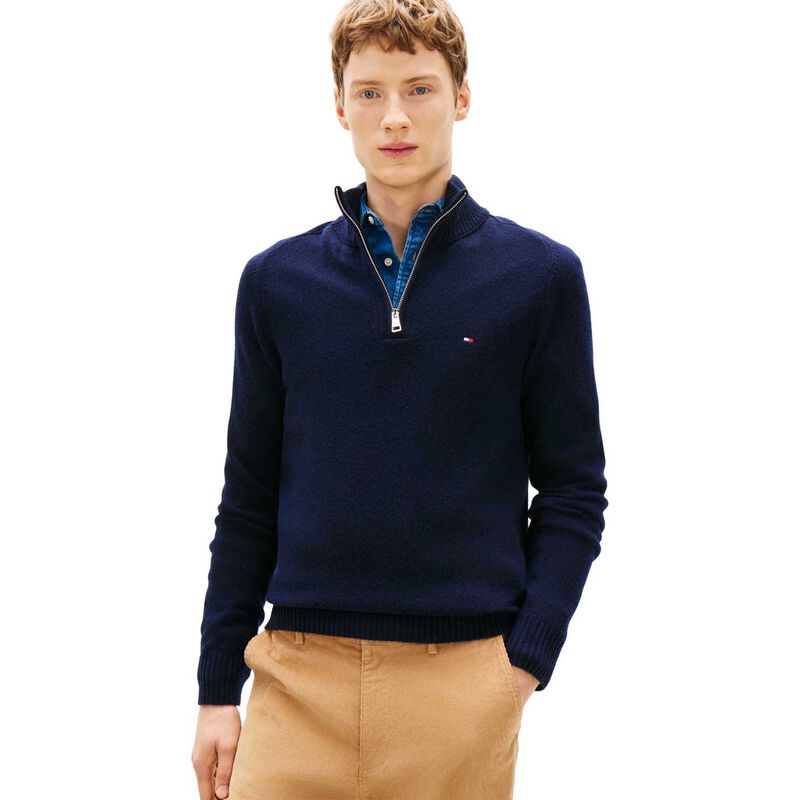 Tommy Hilfiger Pure Lambswool Half-Zip Jumper image number 0